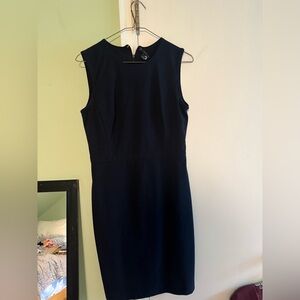 Elegant navy Sleeveless Dress